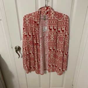 Christmas Reindeer cardigan large